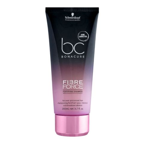 Schwarzkopf BC Bonacure Hair Therapy Fibre Force Fortifying Shampoo, For Over-Processed Hair, 200ml