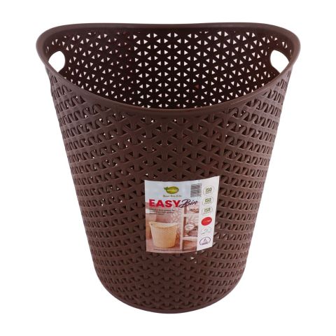 Appollo Easy Waste Paper Trash Bin, Brown