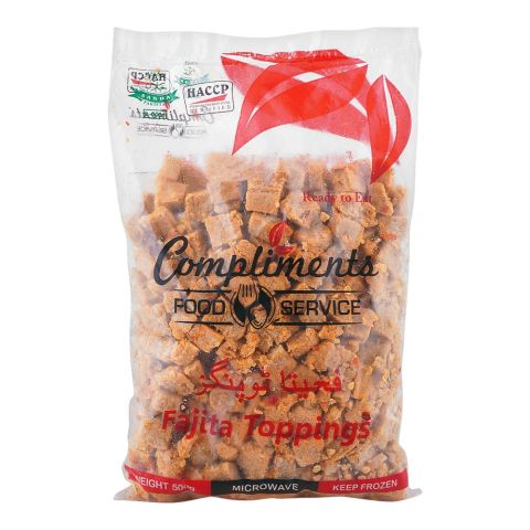 Compliments Fajita Topping, Poly Bag, 500g