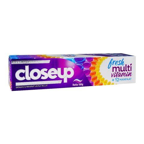 Closeup Fresh Multi Vitamin+12 Manfaat Toothpaste, Pasta Gigi Gel Toothpaste, 160g