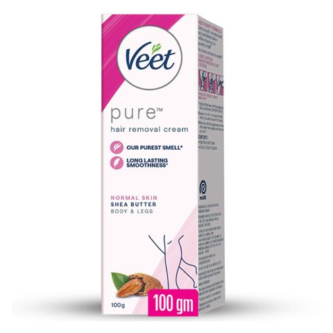 Veet Pure Shea Butter Normal Skin Hair Removal Cream, 100ml