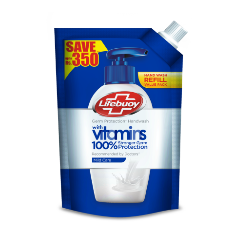 Lifebuoy Mild Care With Vitamin Hand Wash  900ml Pouch Refill  Save Up To Rs.350/-