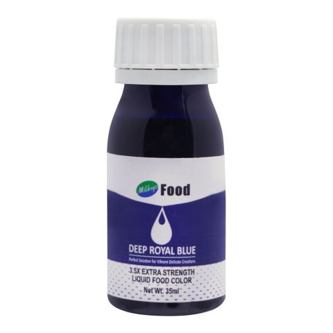 Milkyz Food Color, Deep Royal Blue, 35ml