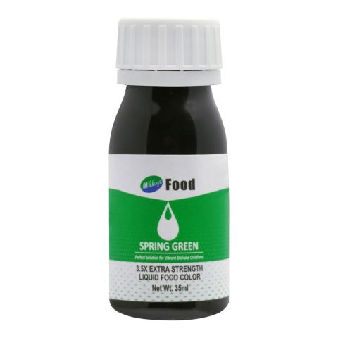 Milkyz Food Color, Spring Green, 35ml