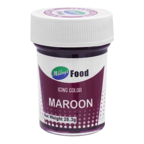 Milkyz Food Royal Maroon Icing Gel Color, 28.3g