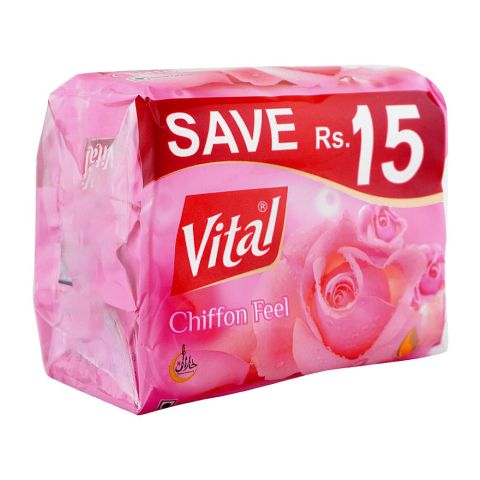 Vital Beauty Soap Chiffon Feel, Trio Pack, 3 x 128g