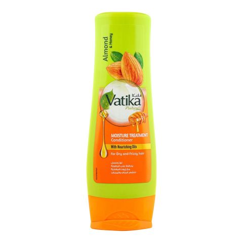 Dabur Vatika Almond & Honey Moisture Treatment Nourishing Oils Conditioner, For Dry & Frizzy Hair, 180ml