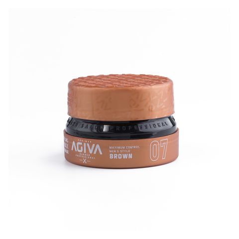 Agiva Professional Maximum Control Styling Hair Wax, 07 Pomade Brown, 155ml