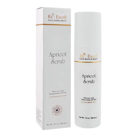 Re : Excell Face Bath & Body Apricot Scrub, 200ml