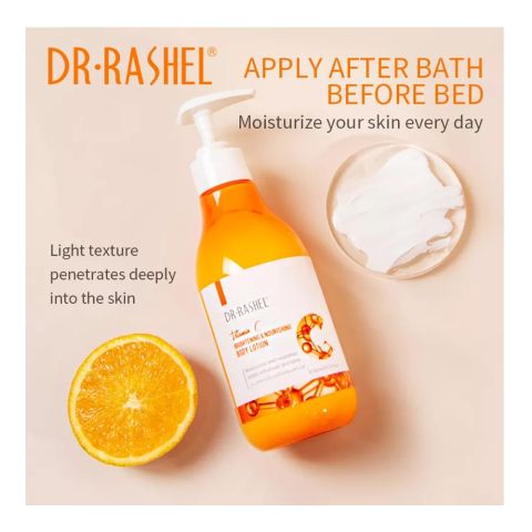 Dr. Rashel Vitamin C Brightening & Nourishing Body Lotion, Visibly Enhances Skin Tone, 300ml