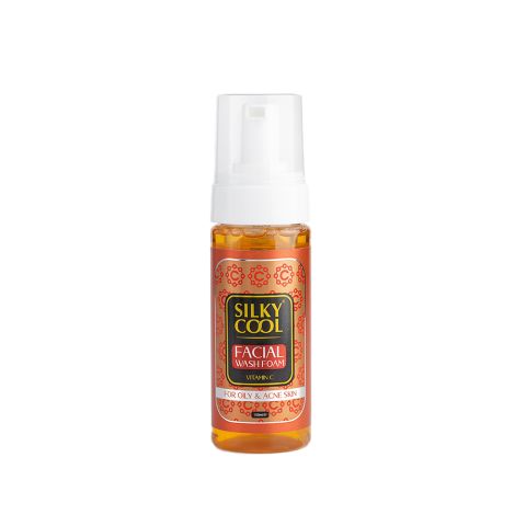 Silky Cool Vitamin C Facial Wash Foam, For Oily/Acne Skin, 150ml