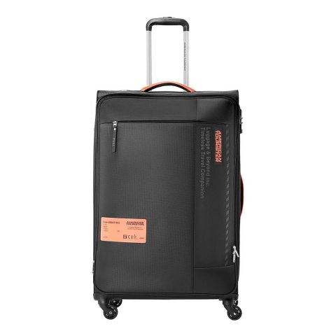 American Tourister Marina 4W Spinner Trolley Bag, 81x51x33.5 cm, Black