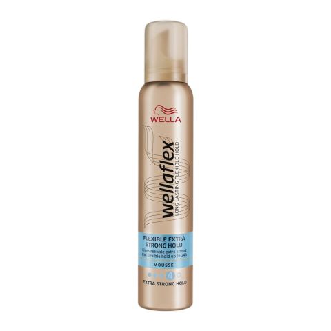 Wella Wellaflex Flexible Extra Strong Hold 4 Hair Mousse, 200ml