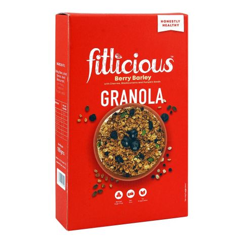 Fitlicious Berry Barley Granola Flakes, 100g