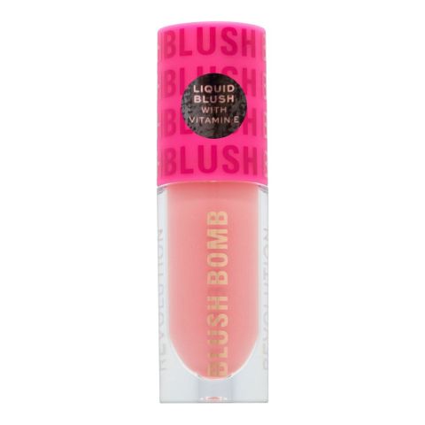 Makeup Revolution Blush Bomb Liquid Blush, Dolly Rose, 4.6ml