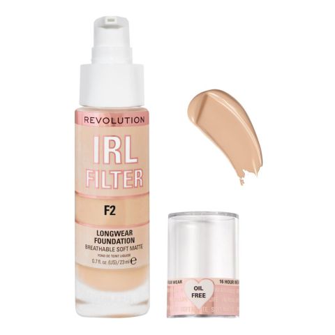 Makeup Revolution IRL Filter Longwear Foundation, F2