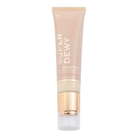 Makeup Revolution Super Dewy Skin Tint Tinted Moisturiser, Fair, 55ml