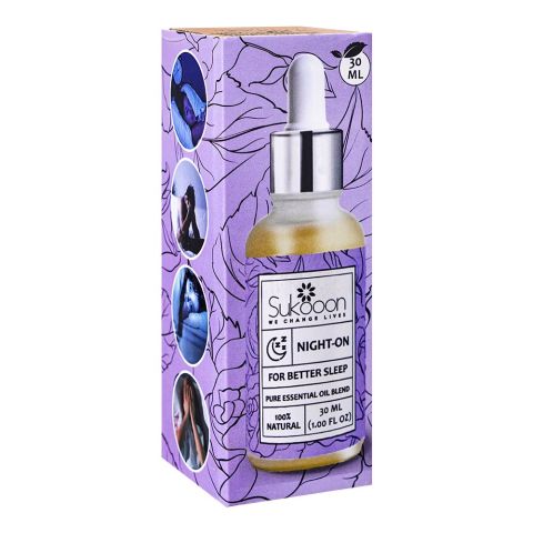 Sukoon Night-On Essential Oil, For Better Sleep, 30ml