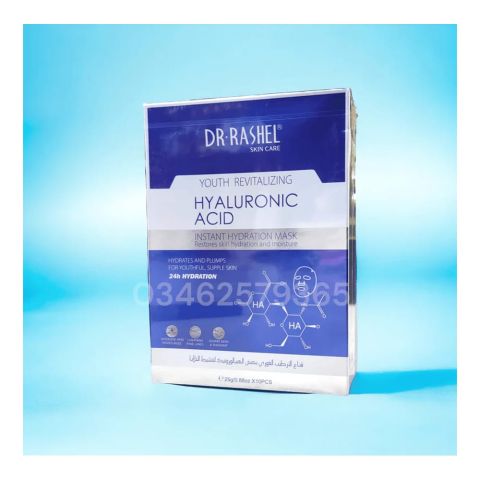 Dr. Rashel Youth Revitalizing Hyaluronic Acid Instant Hydration Mask, For Youthful & Supple Skin, 25g