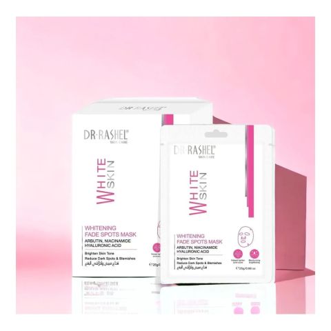 Dr. Rashel White Skin Whitening Fade Spots Mask, Reduce Dark Spots & Blemishes, 25g