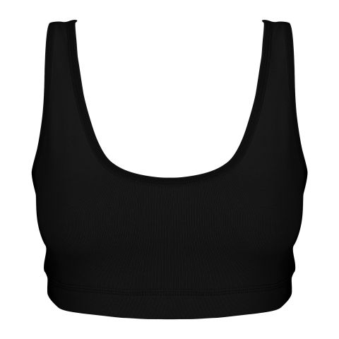 IFG Cotton Racer Back Top Bra, Black