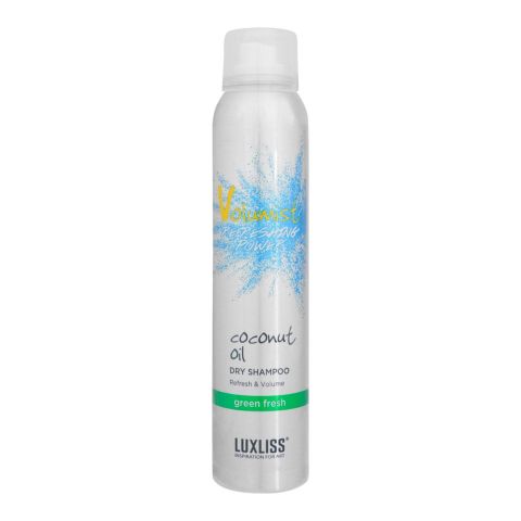 Beaver Luxliss Coconut Oil Green Fresh Refresh & Volume Dry Shampoo, 220ml