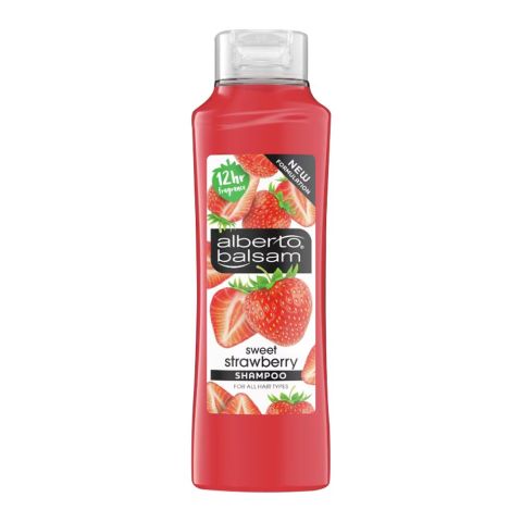 Alberto Balsam Strawberries & Cream Shampoo, For All Hair Types, 350ml