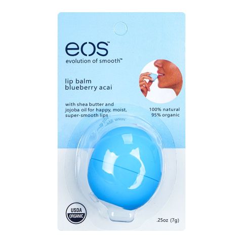 EOS Evolution Of Smooth Blueberry Acai Lip Balm, 7g