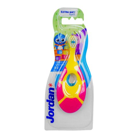 Jordan Step By Step Tooth Brush, For 0-2 Years, Extra Soft