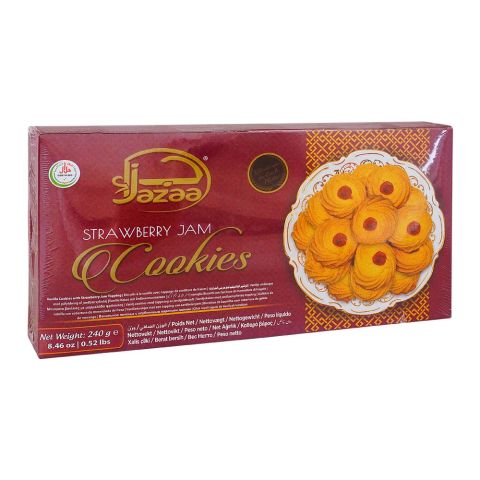 Jazaa Strawberry Jam Cookies, 240g