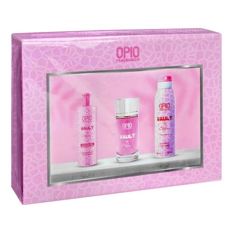 Opio Vault De Charm Set, For Women, Eau De Parfum 100ml + Shower Gel 150ml + Deodorant 200ml