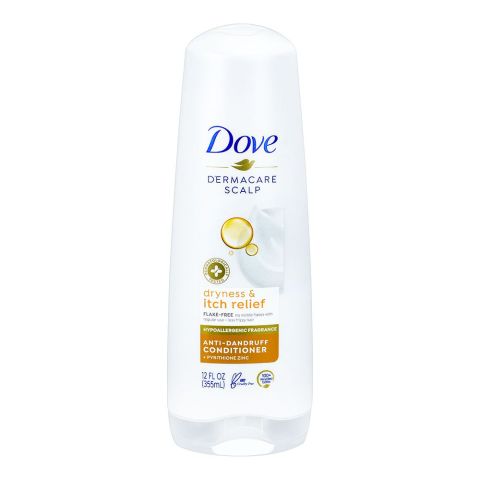 Dove Dermacare Scalp Dryness & Itch Relief Anti-Dandruff Conditioner, 355ml