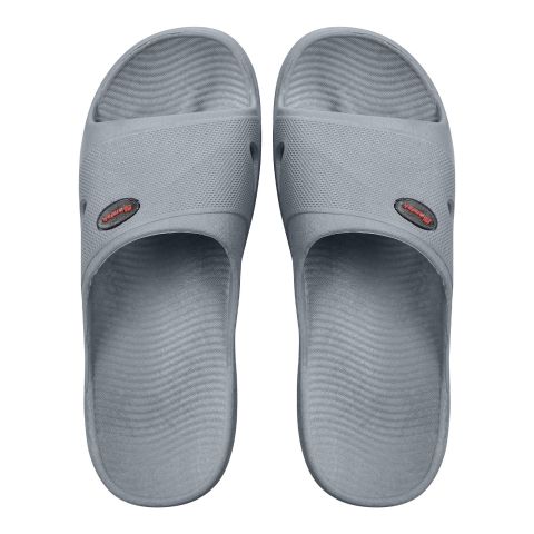 Bata Gents Rubber/PVC Slipper, Grey, 8722025