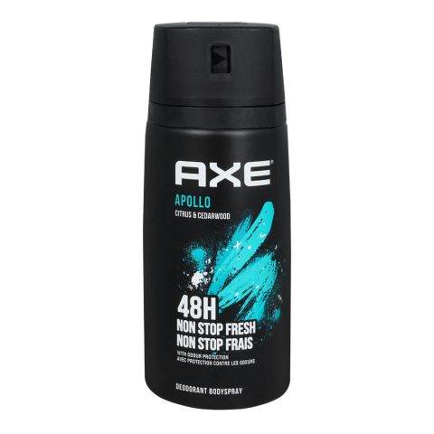 Axe Apollo Citrus & Cedarwood 48H Non-Stop Fresh Deodorant Body Spray, For Men, 150ml