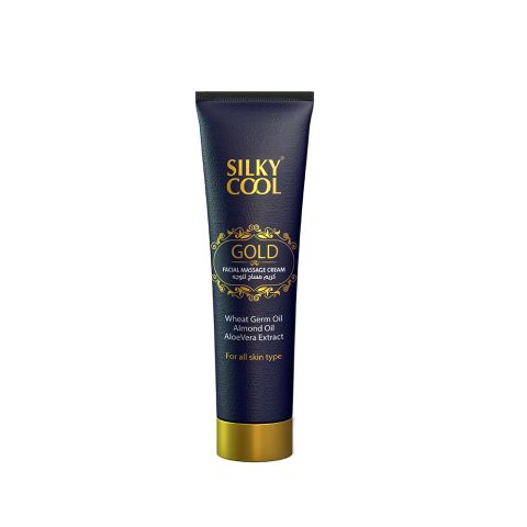 Silky Cool Gold Facial Massage Cream, For All Skin Types, 140ml