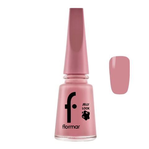 Flormar Jelly Look Nail Enamel, JL53 Drained Rose, 11ml