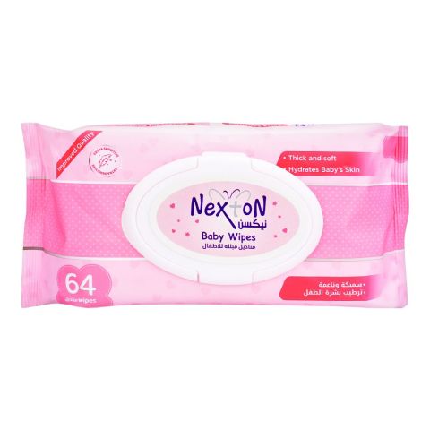 Nexton Extra Sensitive Baby Wipes, 64-Pack