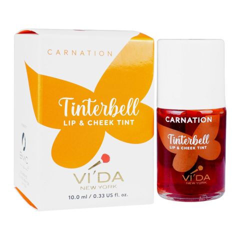 Vi'da New York Tinterbell Lip & Cheek Tint, 10ml, Tint Carnation