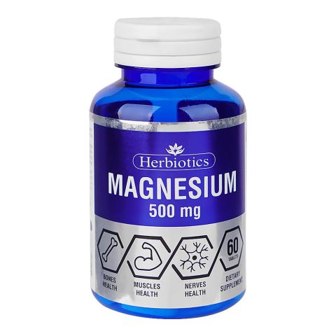 Herbiotics Magnesium Tablets, 500mg, 30-Pack