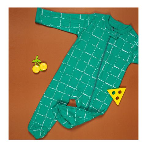 Basix Apple Of My Eye Cross Button Sleeping Suit, 2630