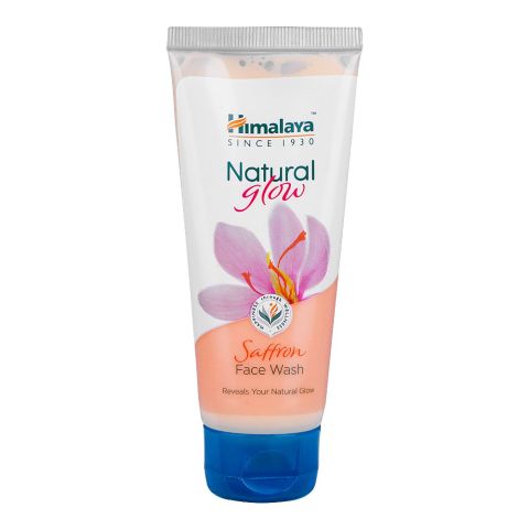 Himalaya Natural Glow Saffron Face Wash, For All Skin Types, Reveals Your Natural Glow, 50ml