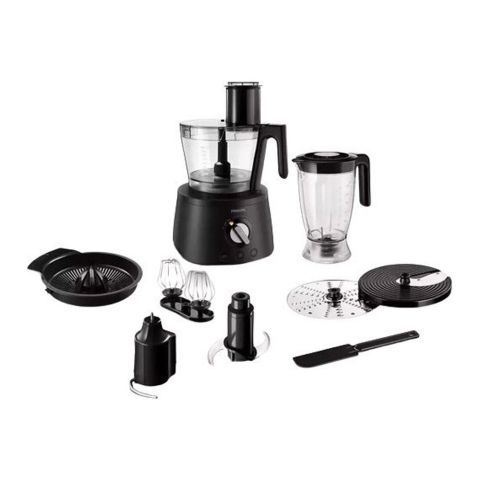 Philips 7000 Series Food Processor, 1300W, 3.4 Liter Bowl, 2.2 Liter Jug, +8 Accessories, HR7776/91