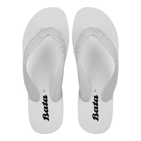 Bata Gents Rubber Sleeper, White, 8771055