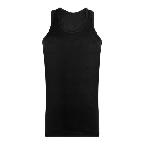 Feel Cotton Collection Men's Vest, Sandoo, Black