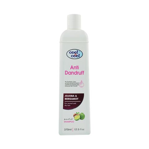 Cool & Cool Jojoba & Bergamot Anti Dandruff Shampoo, Paraben & Silicone Free, 370ml