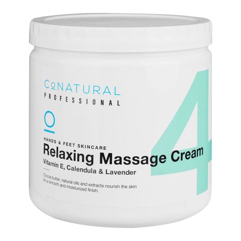 CoNatural Professional Hand & Feet Relaxing Massage, Vitamin-E Cream (4), 1000ml