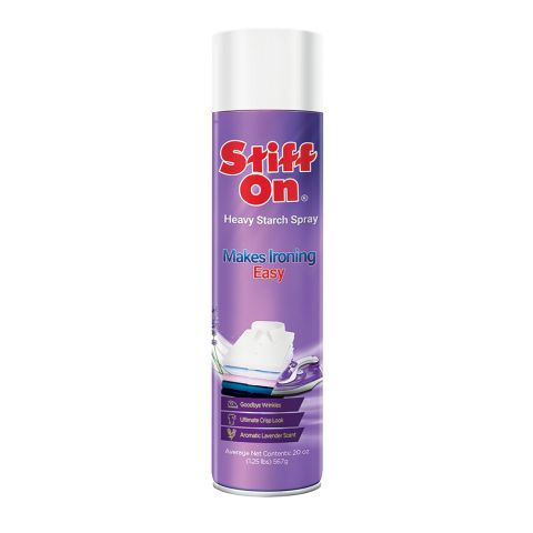 Stiff On Heavy Starch Spray, Easy Ironing, Aromatic Lavender Scent, 567gm