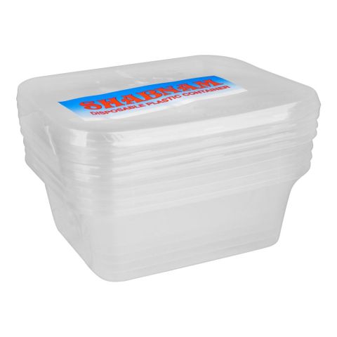 Disposable Plastic Container, 150ml Capacity