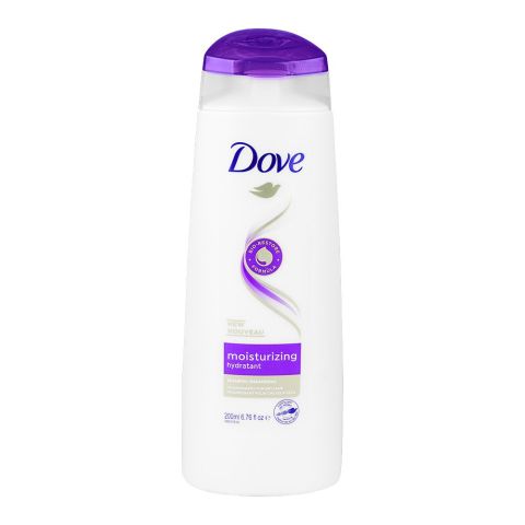 Dove Moisturizing Hydratant Shampoo, For Dry Hair, 200ml