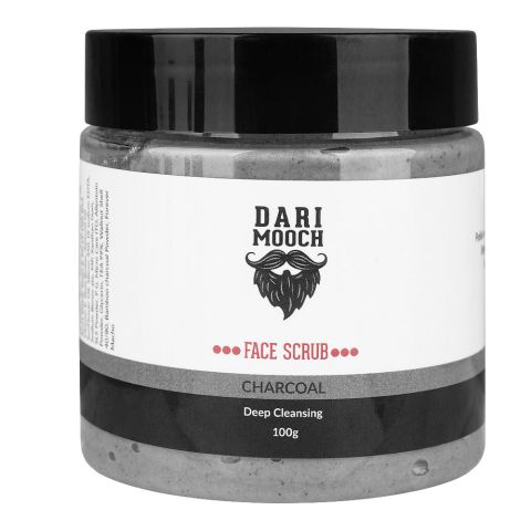 Dari Mooch Charcoal Face Scrub, Deep Cleansing, 100gm